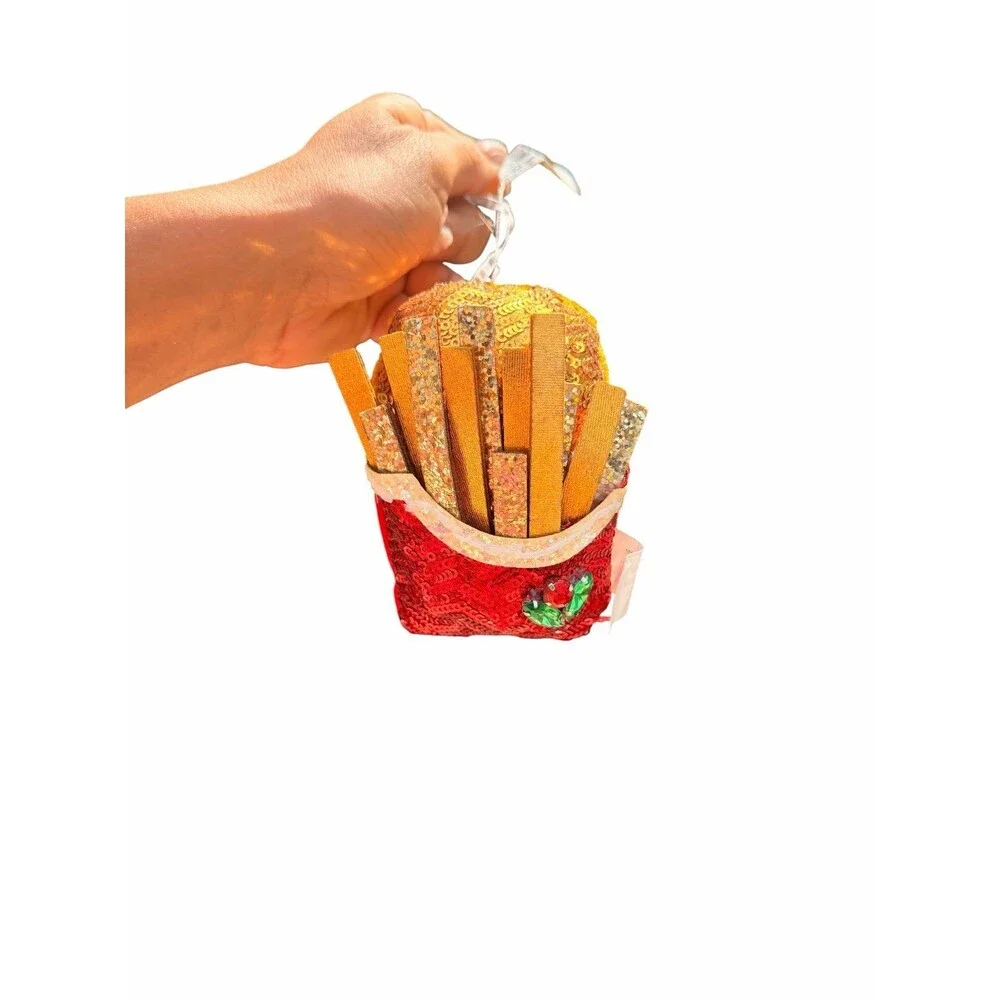 Holiday Lane Foodie & Spirits Sequined Fries Ornament